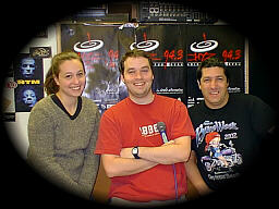 Jacinthe Bdard, Pascal Girard, animateur de CHYZ FM et Jean Hamel