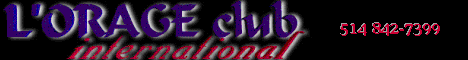 Annonce Orage Club Internationsl