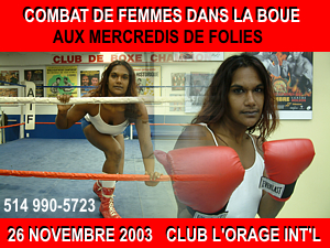 Combat de femmes dans la boue aux Mercredis de Folies.
